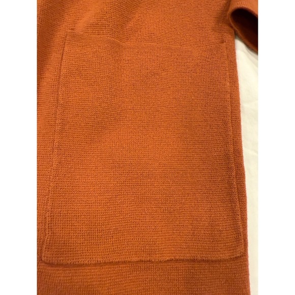 Quince Womens Organic Cotton Knit Blazer Ginger Orange Cardigan SHWDC01 Size S - Picture 11 of 13